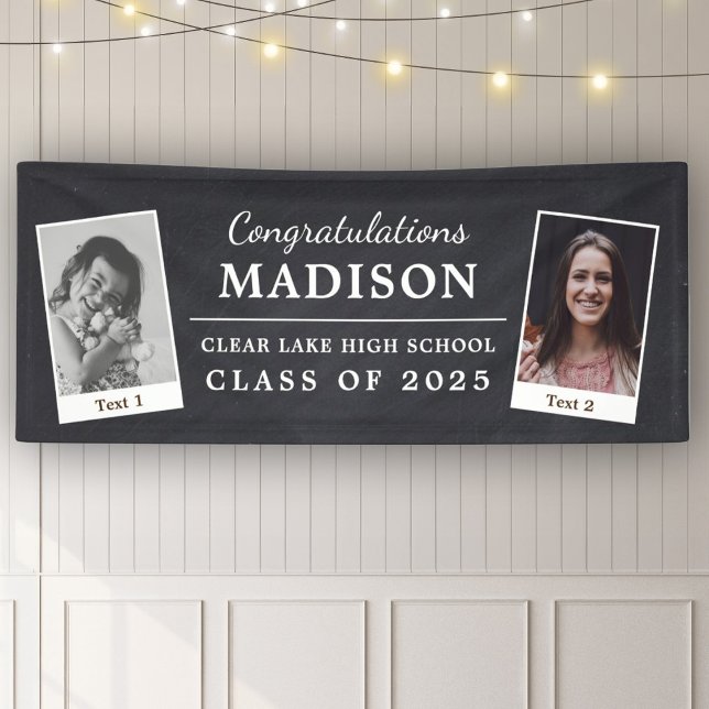 Chalk Graduation Congratulations Rustic 2 - Photo Banner (Creator Uploaded)