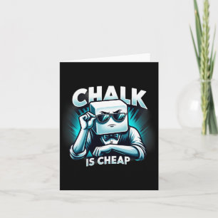 Chalk Is Cheap Tee Ideal For Pool &amp; Billiards  Card