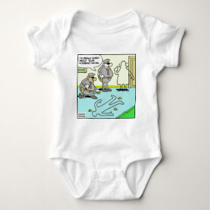 Chalk Outline Funny Police Gifts & Collectibles Baby Bodysuit