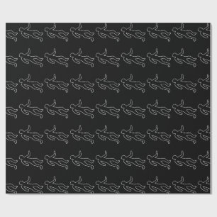Chalk Outline Wrapping Paper