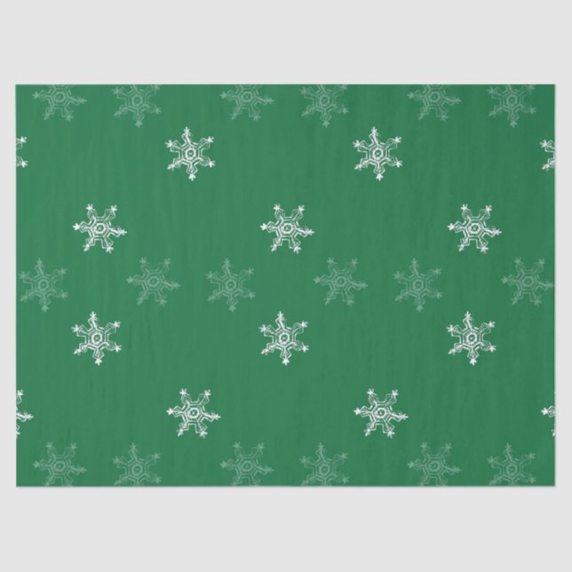 Chalk Snowflake Pattern Tissue Paper (Front)