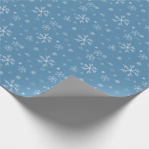 Chalk Snowflake Wrapping Paper
