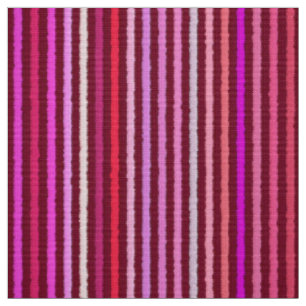 Chalk Stripes - Burgundy, Violet, Pink Fabric