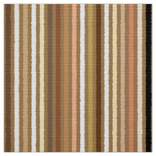 Chalk Stripes - Camel Tan and Gold Fabric