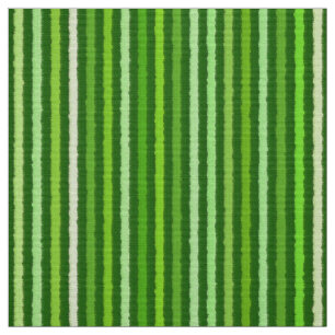Chalk Stripes - Emerald and Lime Green Fabric
