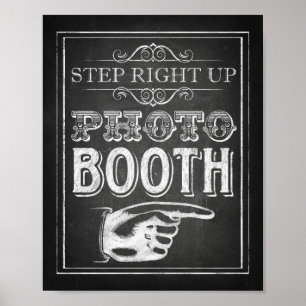 Chalk Style PHOTO BOOTH Sign Print