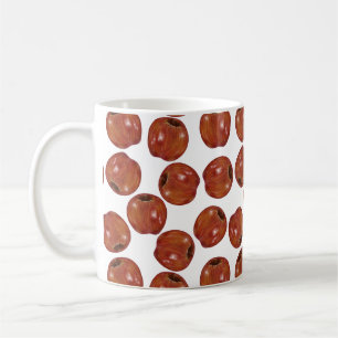 Chalk-Textured Apples - White Coffee Mug