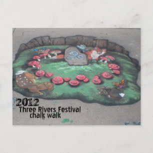Chalk Walk 2012~postcard Postcard