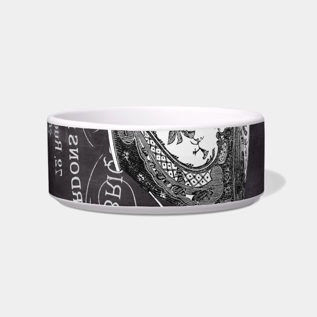 Chalkboard Alice in Wonderland tea party teacup Bowl (Left)