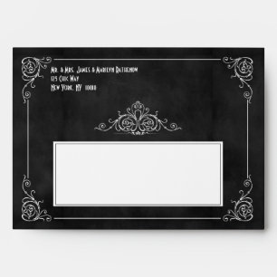 Chalkboard Art Deco Envelope