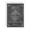 Chalkboard Art Deco Wedding Invitations