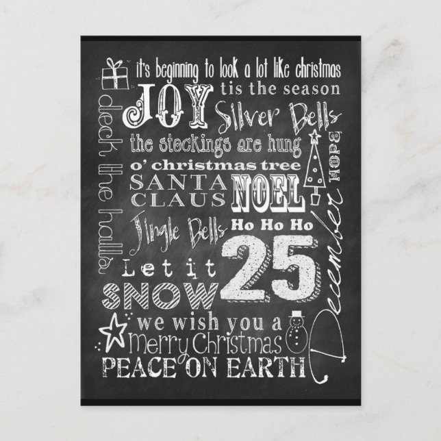 Chalkboard Art Postcard (Front)