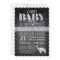 Chalkboard Baby Boy Chevron Invitation