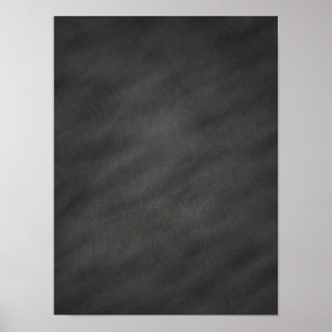 Chalkboard Background Gray Black Chalk Board Blank Poster