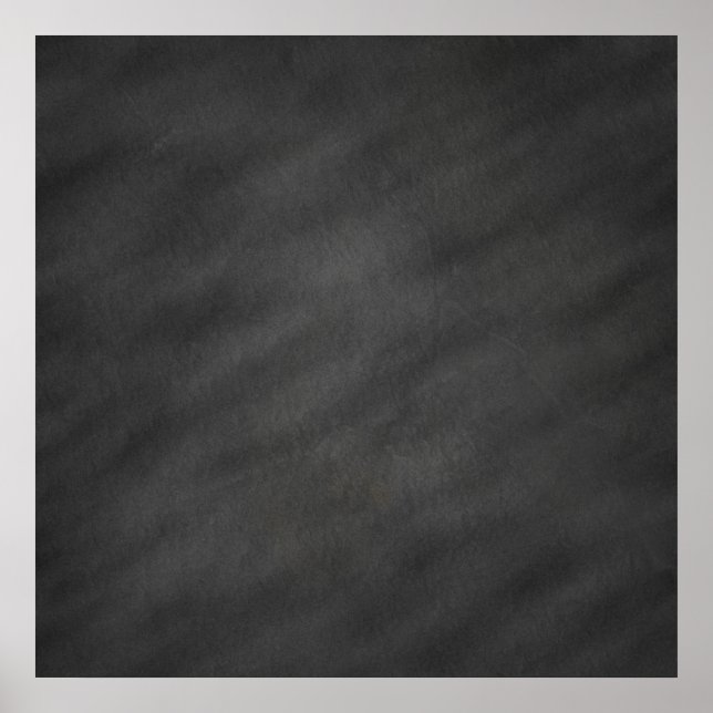Chalkboard Background Grey Black Chalk Board Poster (Front)