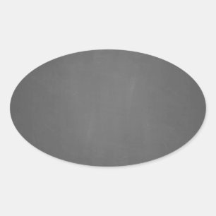 Chalkboard Background Template Oval Sticker