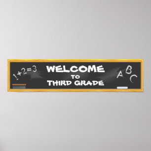 Chalkboard Banner Poster