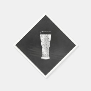 Chalkboard Beer Oktoberfest Napkin