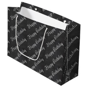 Chalkboard Birthday Large Gift Bag