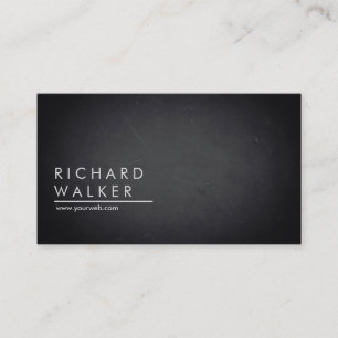 Chalkboard Black board Professional Modern Elegant Business Card