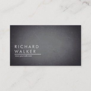 Chalkboard Black board Professional Modern Elegant Business Card