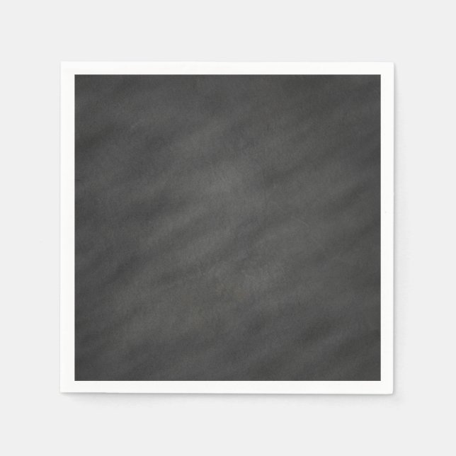 Chalkboard Blackboard Background Retro Style Napkin (Front)
