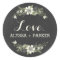 Chalkboard Blooms Favour Sticker