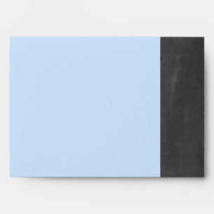 Chalkboard Blue Wedding Envelope