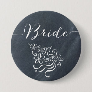Chalkboard Bride Button