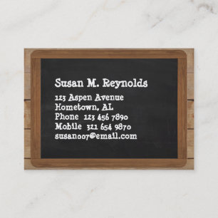 Chalkboard Business Card
