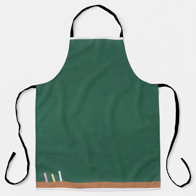 Chalkboard chalk eraser classroom apron (Front)