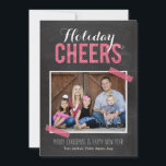 Chalkboard Cheers Holiday Photo Cards<br><div class="desc">Celebrate the season with this modern and stylish holiday card from Berry Berry Sweet.</div>