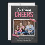 Chalkboard Cheers Holiday Photo Cards<br><div class="desc">Celebrate the season with this modern and stylish holiday card from Berry Berry Sweet.</div>