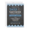 Chalkboard Chevron Boy Baby Shower Invitation