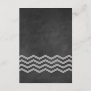 Chalkboard Chevron RSVP Card