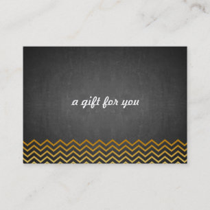 Chalkboard Chevron Salon and Spa Gift Certificate