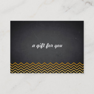 Chalkboard Chevron Salon and Spa Gift Certificate