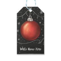 Chalkboard Christmas Bauble