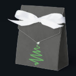 Chalkboard Christmas Favour Box Bag<br><div class="desc">Chalkboard Christmas Favour Box Bag with Pine Tree</div>