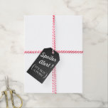 Chalkboard Christmas Funny Gift Tags | Pack of 10<br><div class="desc">Chalkboard background with hand-drawn chalk gifts and snow funny " Spoiler Alert" holiday gift tags.</div>