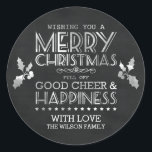 Chalkboard Christmas Gift Stickers / Labels<br><div class="desc">The festive season is now upon us. We've created some stylish labels to personalize your Christmas gifts this year that are sure to impress your friends and family. These labels would look great on handmade Christmas gifts, baking, fudges and treat bags, chutneys or even a regular shop-bought present. Let your...</div>