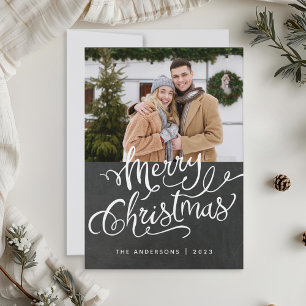 Chalkboard Christmas Holiday Photo Overlay