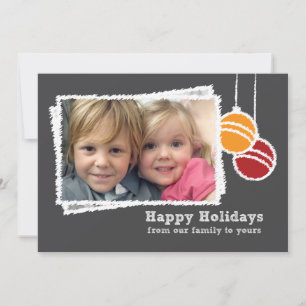 Chalkboard Christmas Photo Holiday