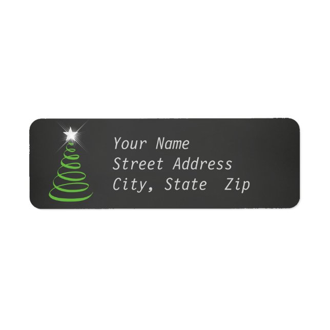 Chalkboard Christmas Return Address Label (Front)