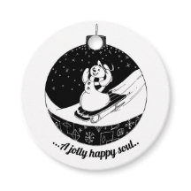 Chalkboard Christmas Snowman Napkins