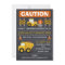 Chalkboard Construction Birthday Invitation