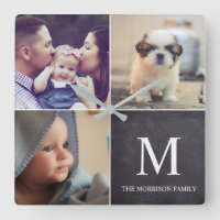 Chalkboard Custom Family Photos Collage