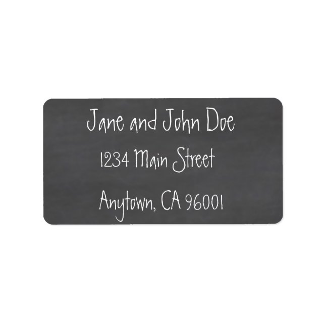 Chalkboard CustomizeABLEs Label (Front)