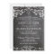 Chalkboard Die Cut Vintage Typography Invite