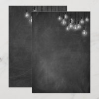 Chalkboard Edison Lights Modern